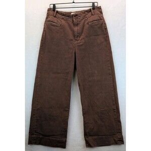 DU/ER High Rise Wide Legged Pants Brown Women's Size 32x28